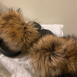 Faux Fur Slippers